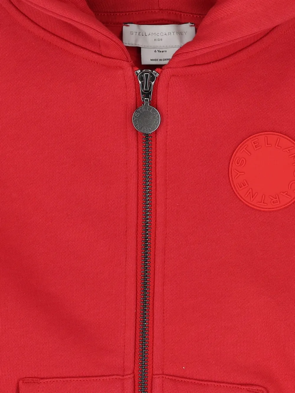 Stella McCartney Kids Hoodie met rits Rood