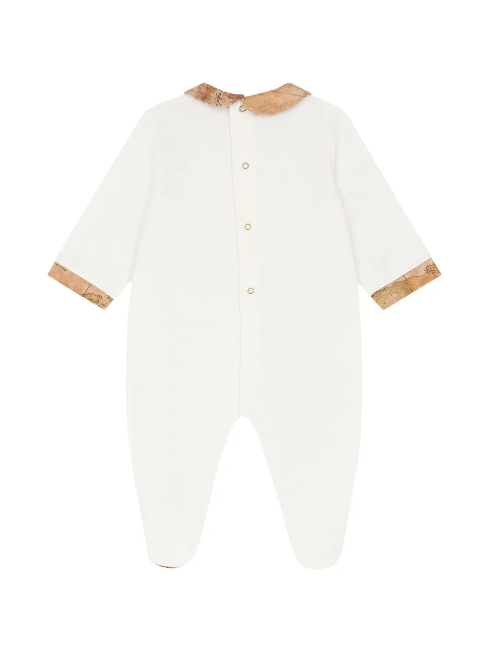 Alviero Martini Kids Drie rompers met kaartprint Wit