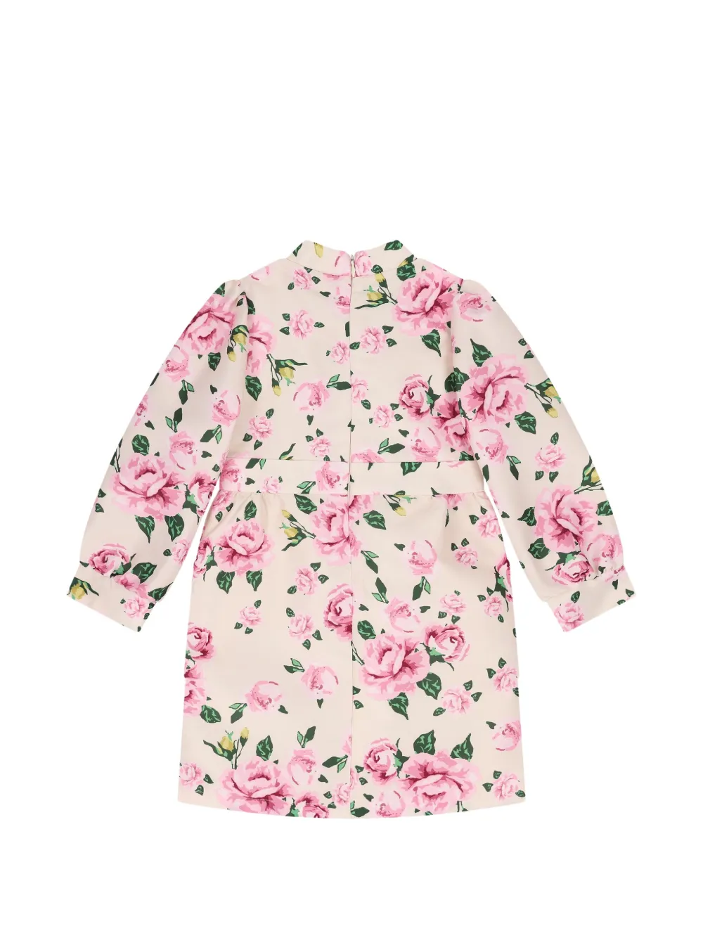 MAMA LUMA KIDS Jurk met bloemenprint en strikdetail Beige