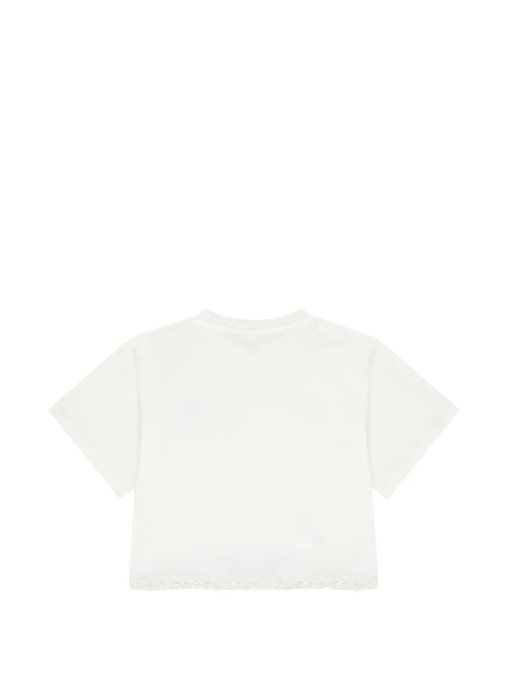 Stella McCartney Kids T-shirt met logoprint Wit