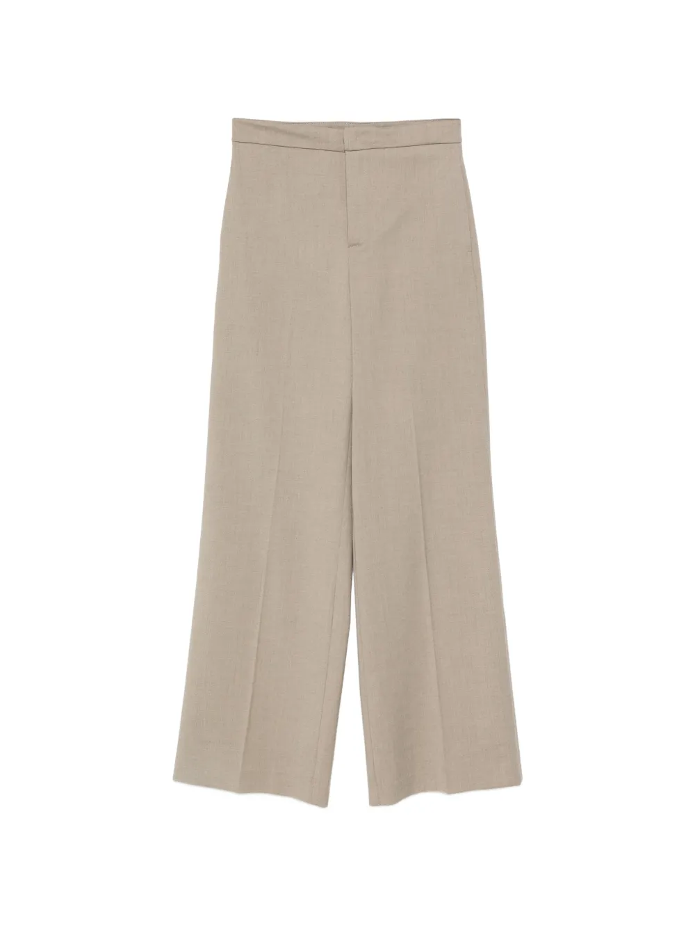 TWINSET pressed-crease wide-leg trousers - Toni neutri
