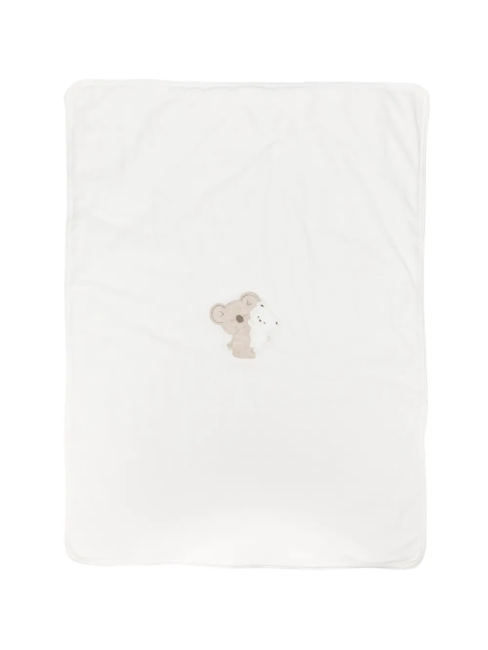 LALALU Coperta con applicazione koala - Bianco