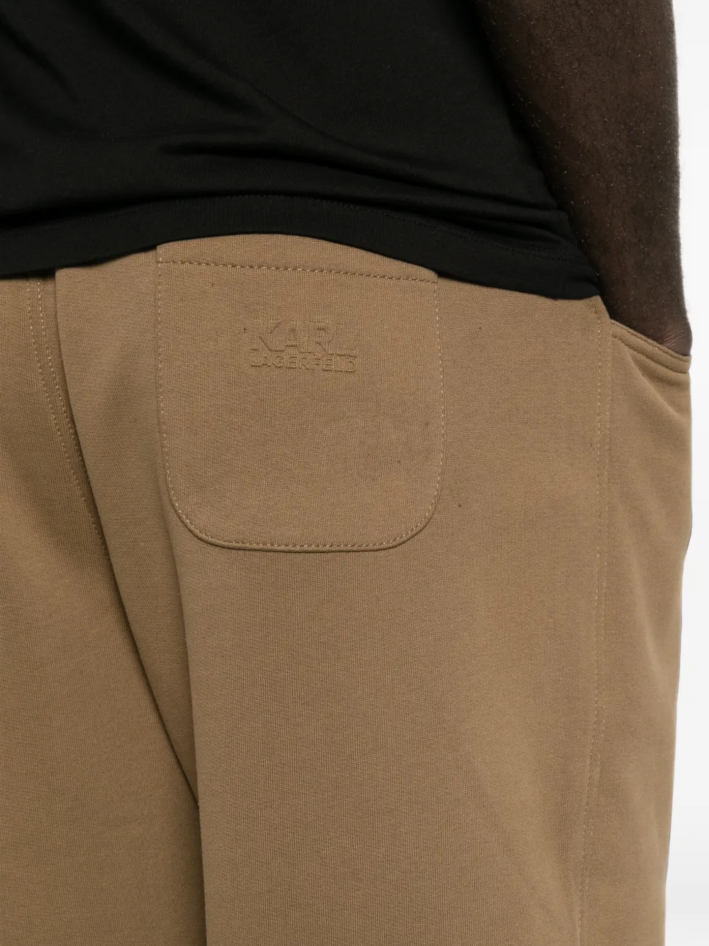 Karl Lagerfeld Trainingsbroek met trekkoordtaille Bruin