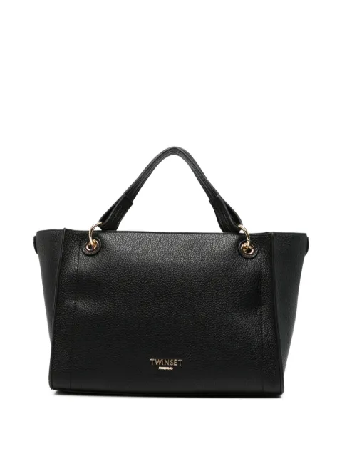 TWINSET tote con placa del logo
