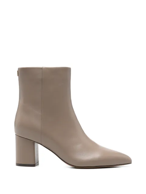 TWINSET pointed-toe leather ankle boots