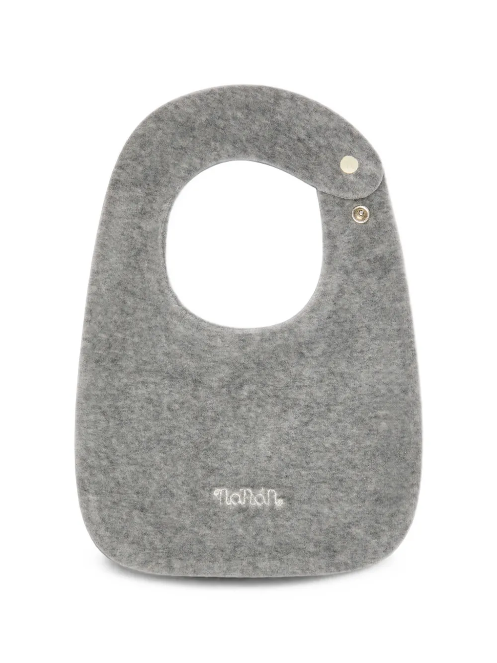 NANAN logo-embroidered fleece bib - Grau