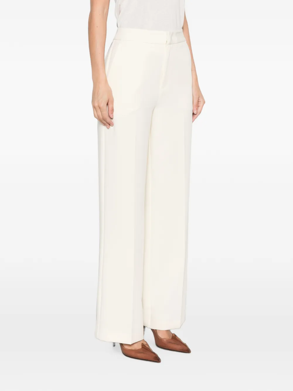 TWINSET Geplooide broek Beige