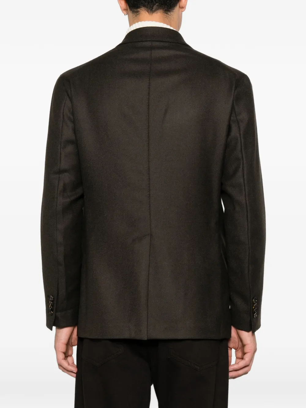 Tagliatore notch-lapel double-breasted blazer Bruin