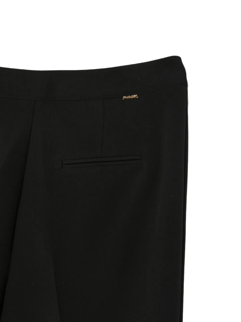 TWINSET Flared broek Zwart
