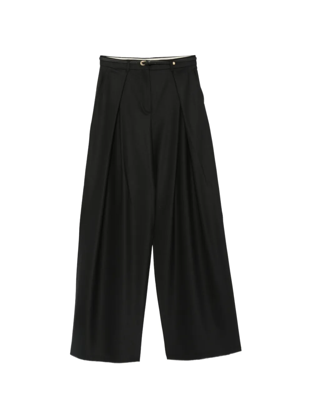 Max Mara pleated wide-leg trousers - Nero