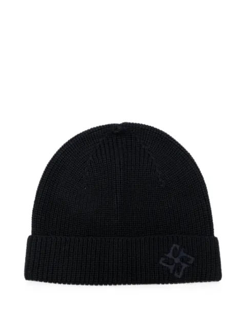 Tagliatore Grouse logo-embroidered ribbed beanie hat