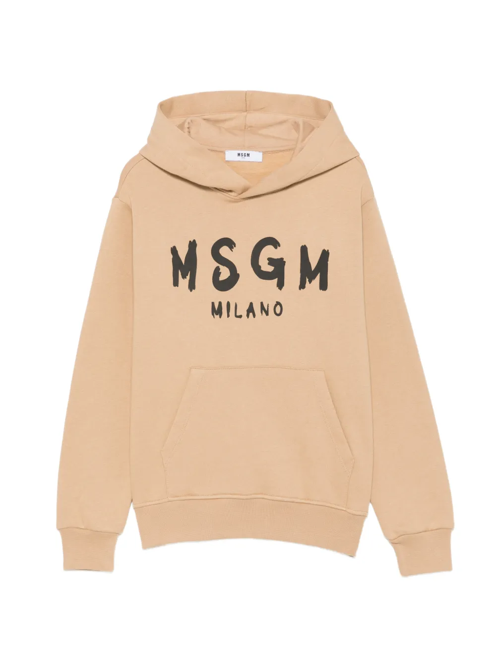 MSGM Kids Hoodie mit Logo-Print - Nude