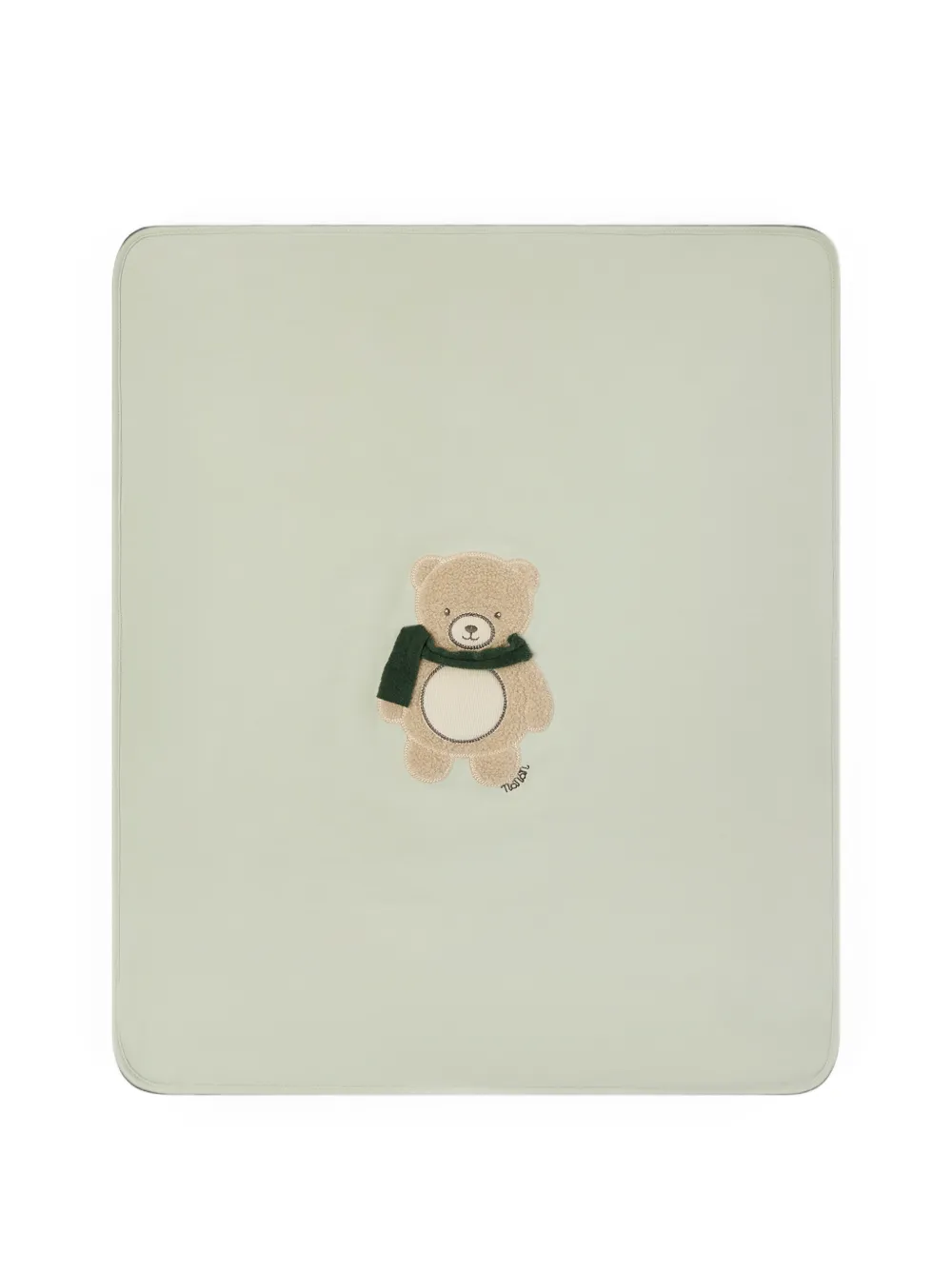 NANAN Deken met teddybeer-patch Groen
