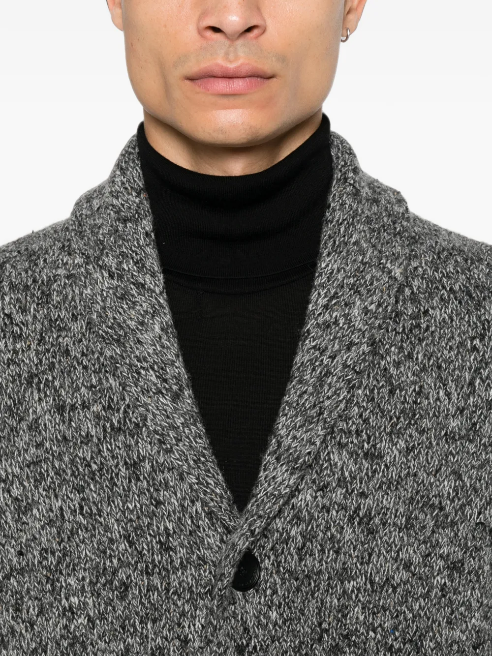 Tagliatore Vest met sjaalkraag Grijs