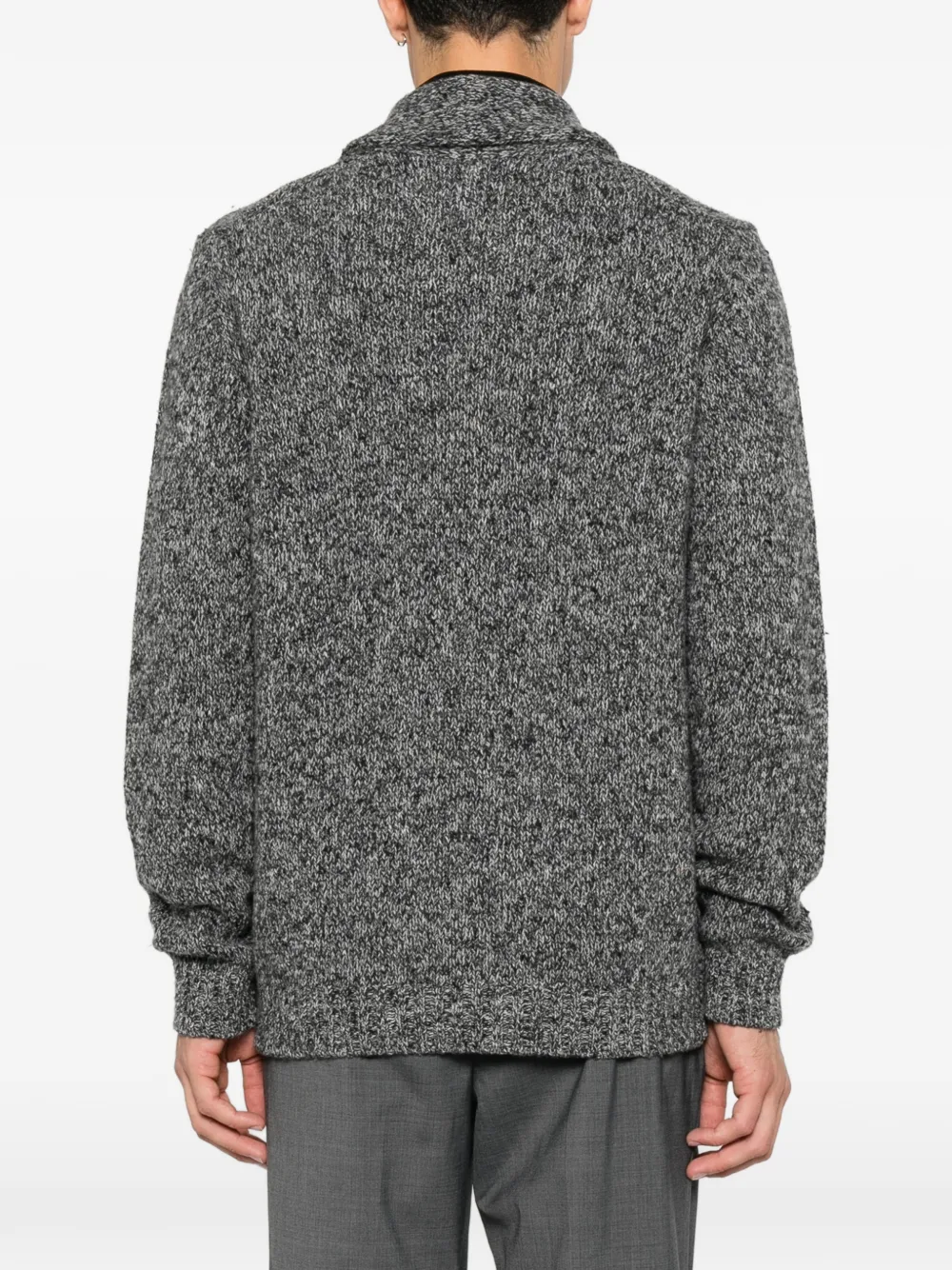 Tagliatore Vest met sjaalkraag Grijs