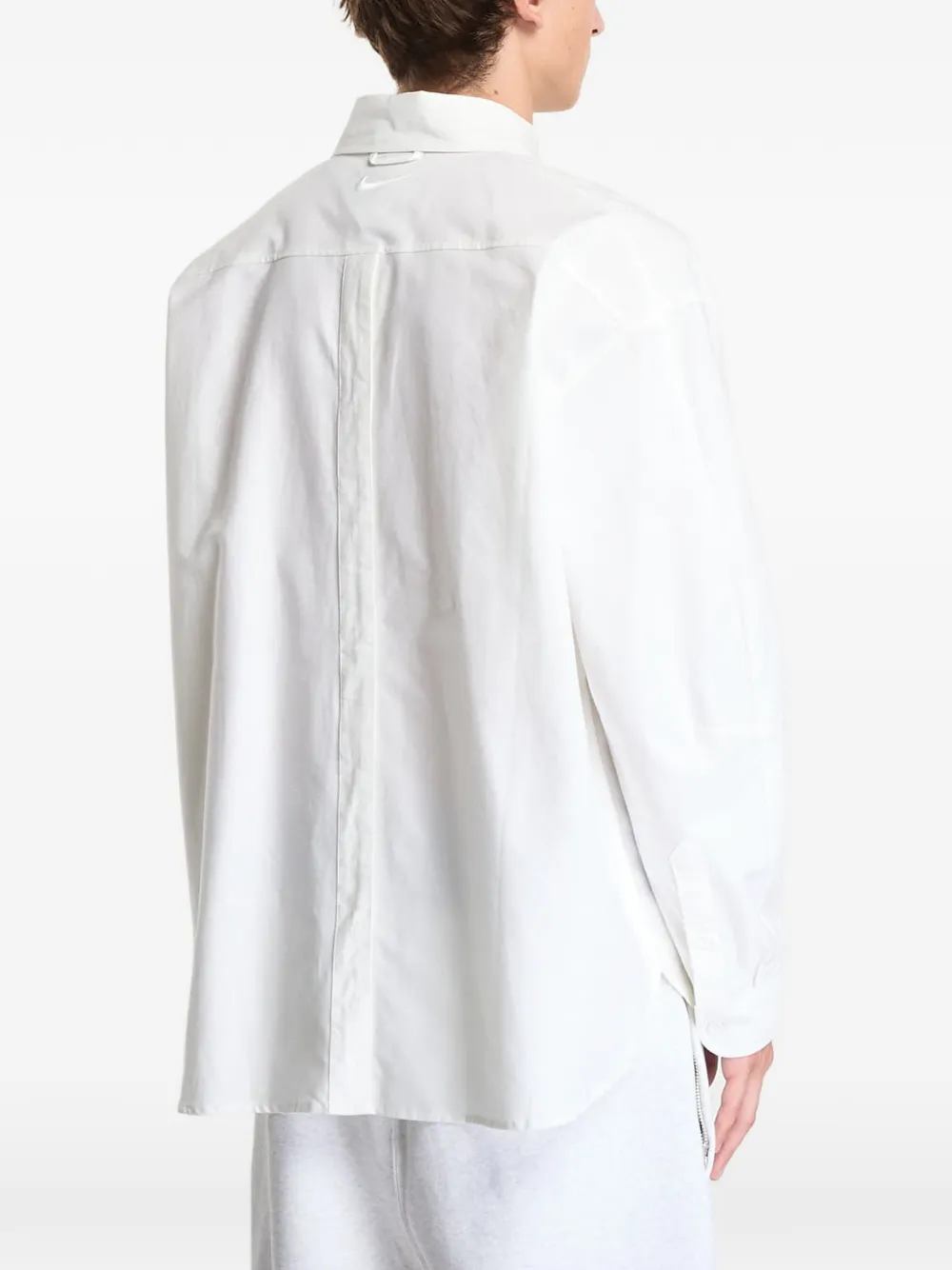Nike Club Rules graphic-print button-down shirt Wit