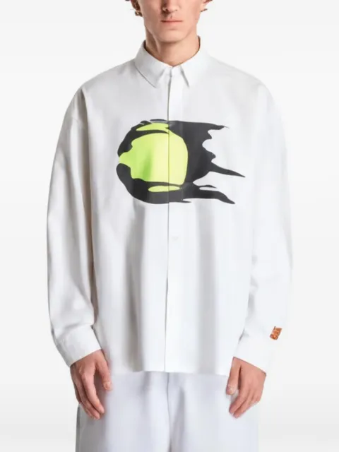 Nike Club Rules graphic-print button-down shirt