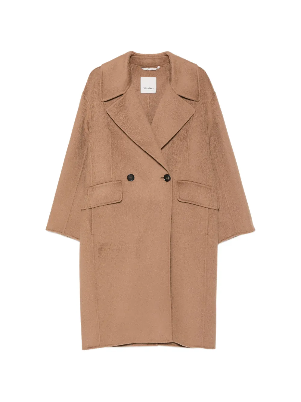 'S Max Mara double-breasted notched-lapel coat - Marrone
