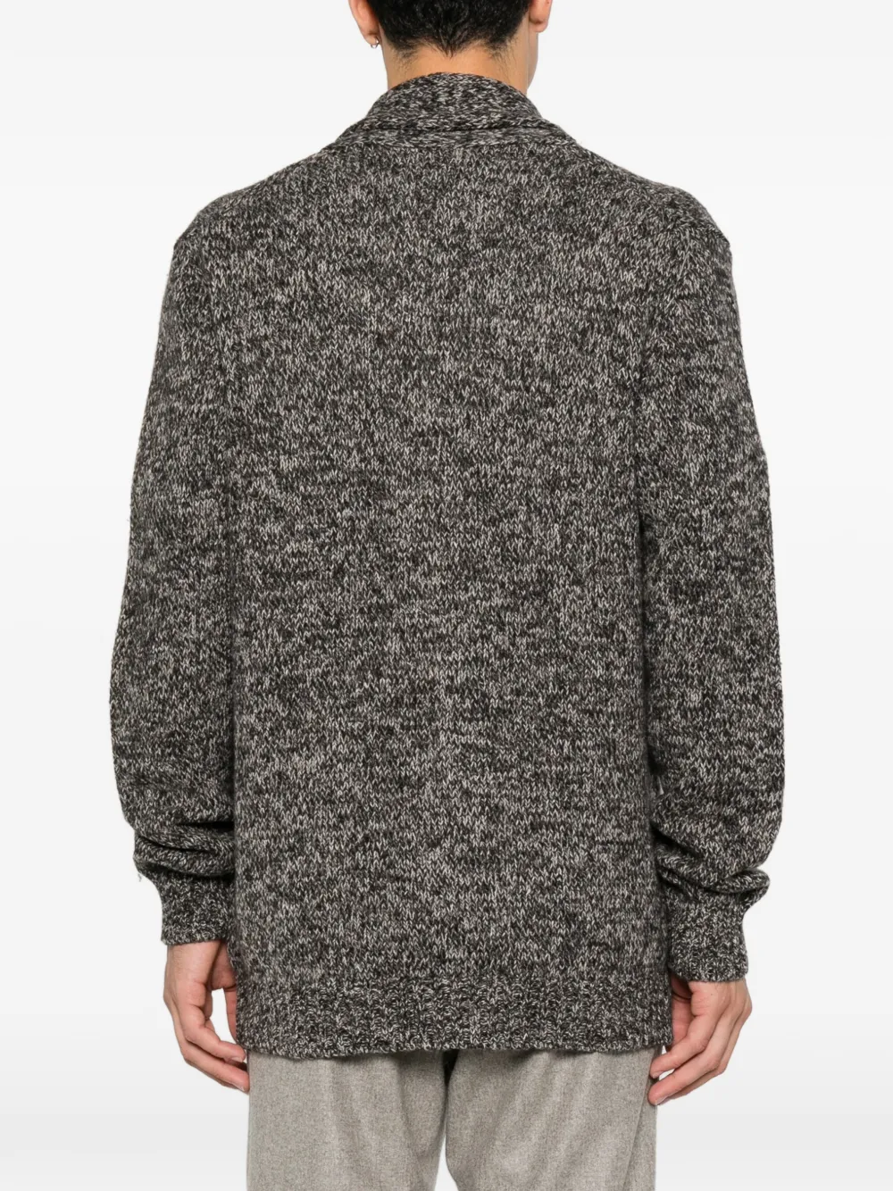Tagliatore Romme vest met sjaalkraag Grijs