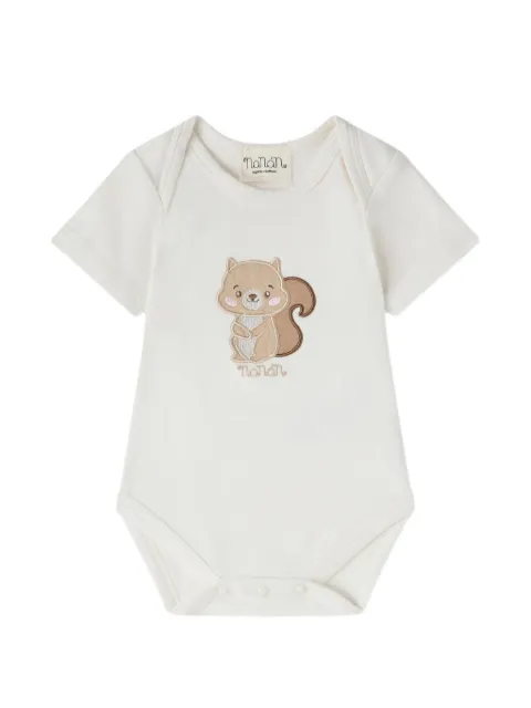 NANAN squirrel-patch bodysuit