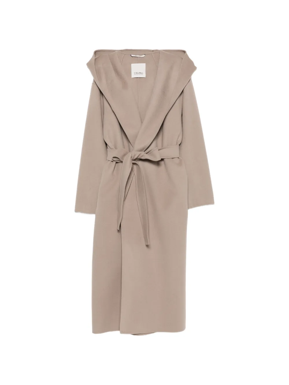 'S Max Mara hooded belted coat - Toni neutri