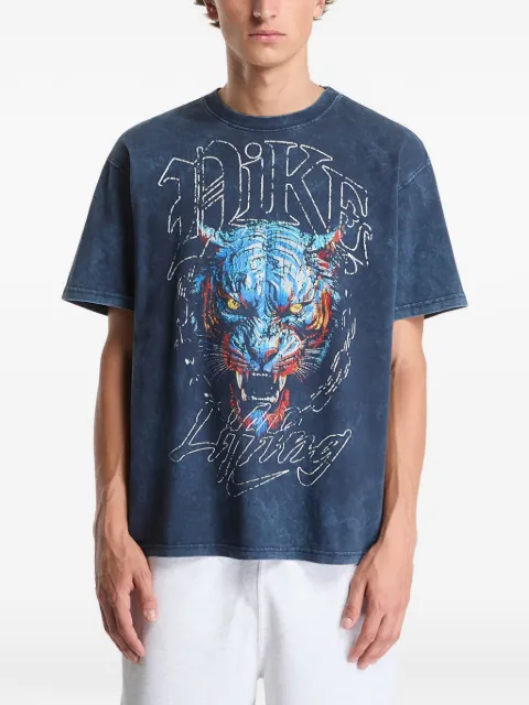 Nike tiger-print acid-wash T-shirt