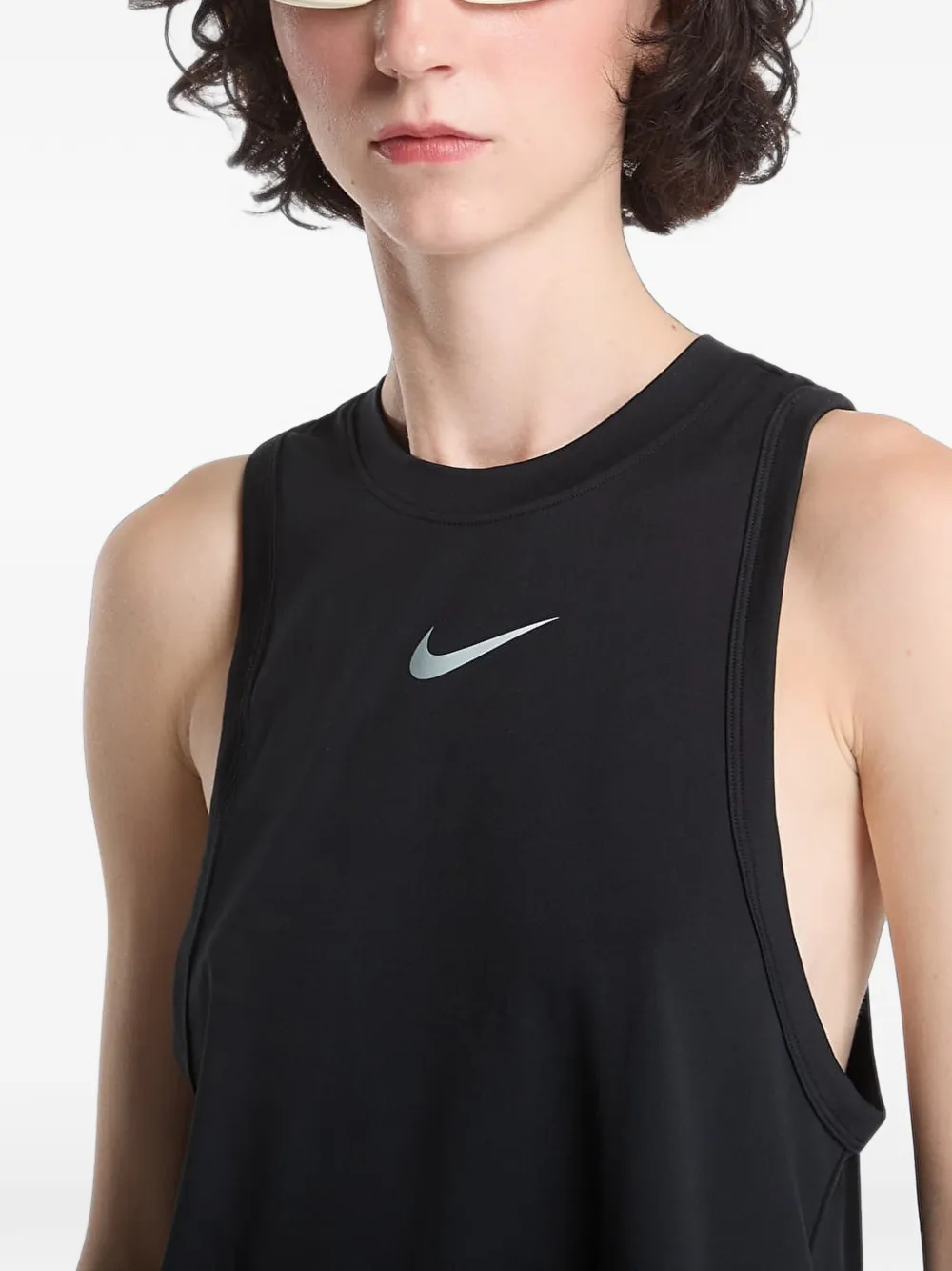 Nike Pro Dri-FIT cropped tank top Zwart