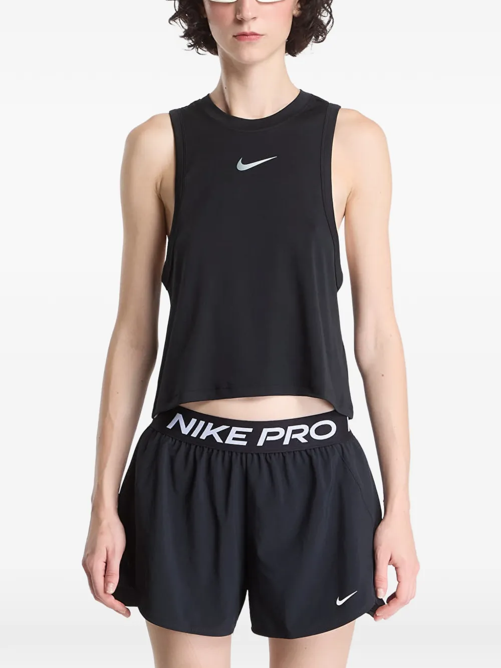 Nike Pro Dri-FIT cropped tank top Zwart