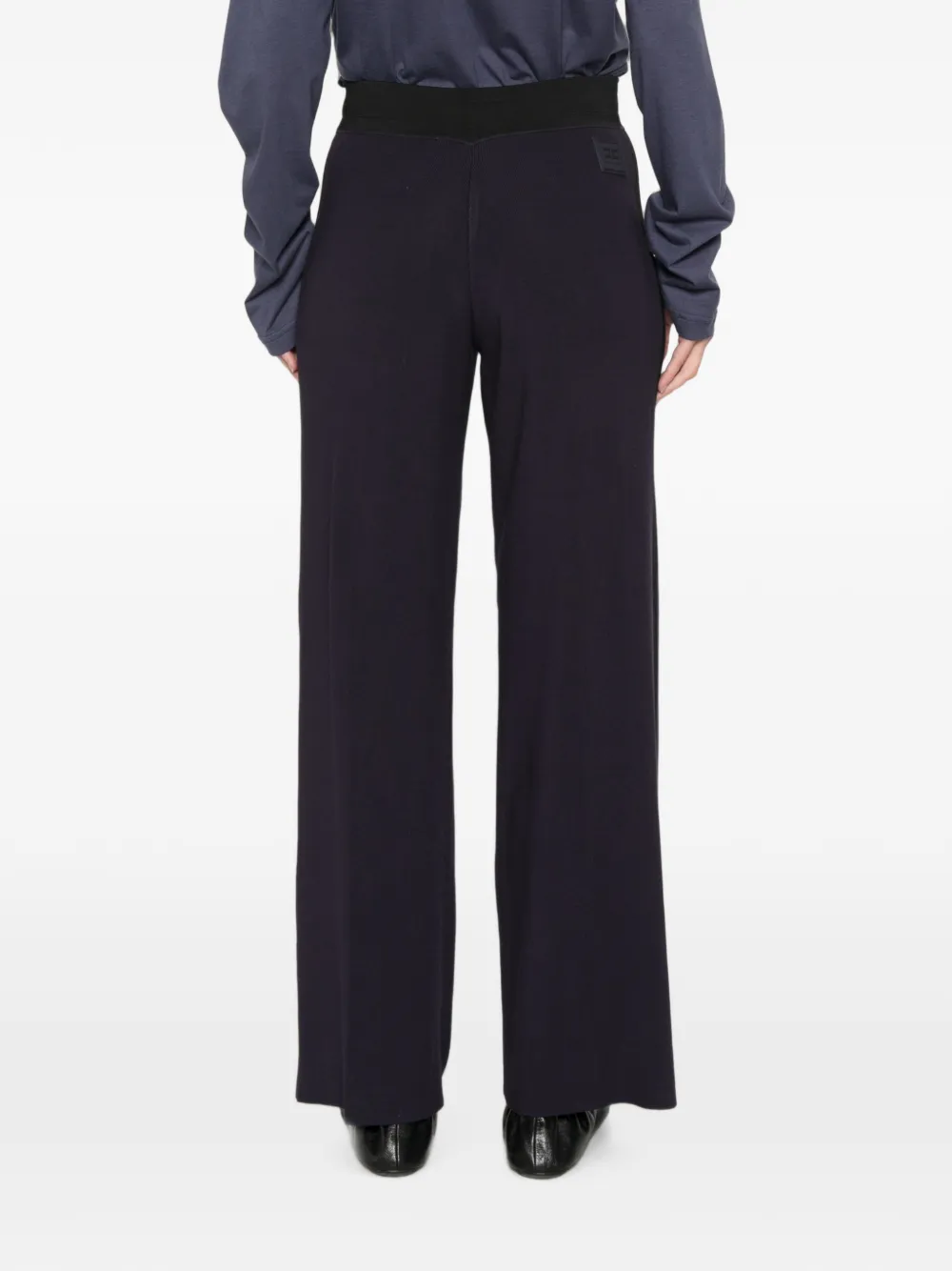 Elisabetta Franchi Trainingsbroek met logoband Blauw