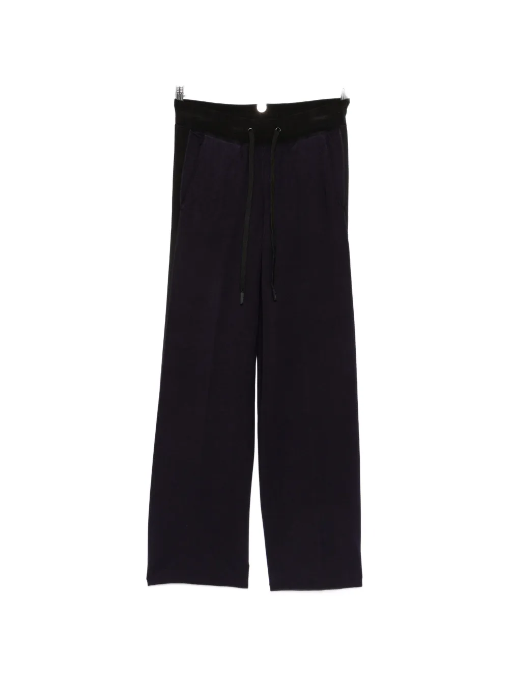 Elisabetta Franchi logo-tape drawstring track pants - Blu