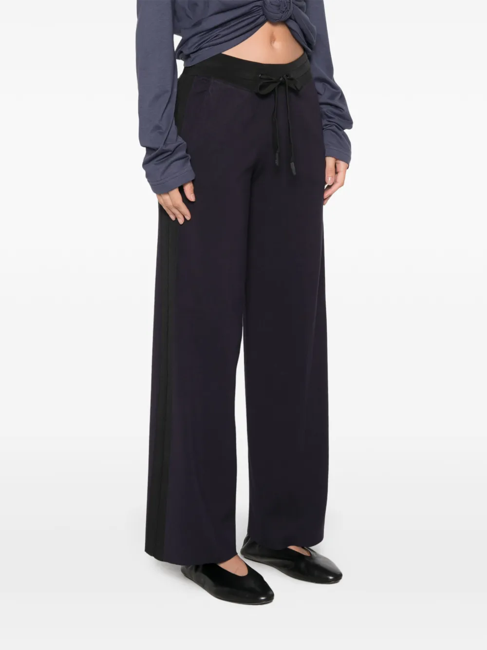 Elisabetta Franchi Trainingsbroek met logoband Blauw
