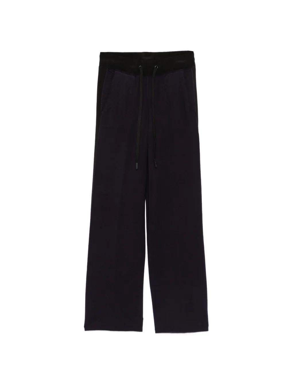 Elisabetta Franchi logo-tape drawstring track pants - Blu