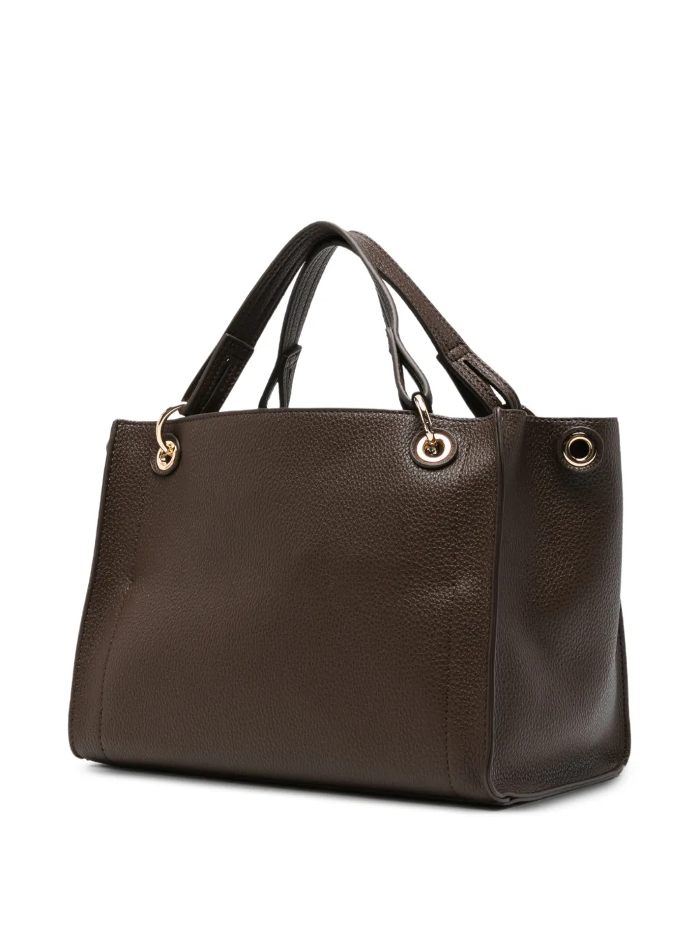 TWINSET shopper met logo en bewerkt effect Bruin