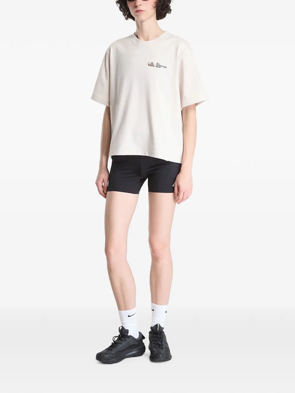 Nike ACG logo-print T-shirt Beige
