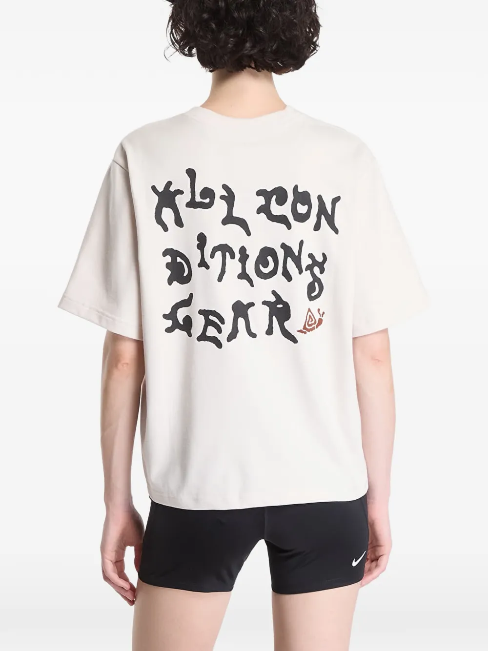 Nike ACG logo-print T-shirt Beige