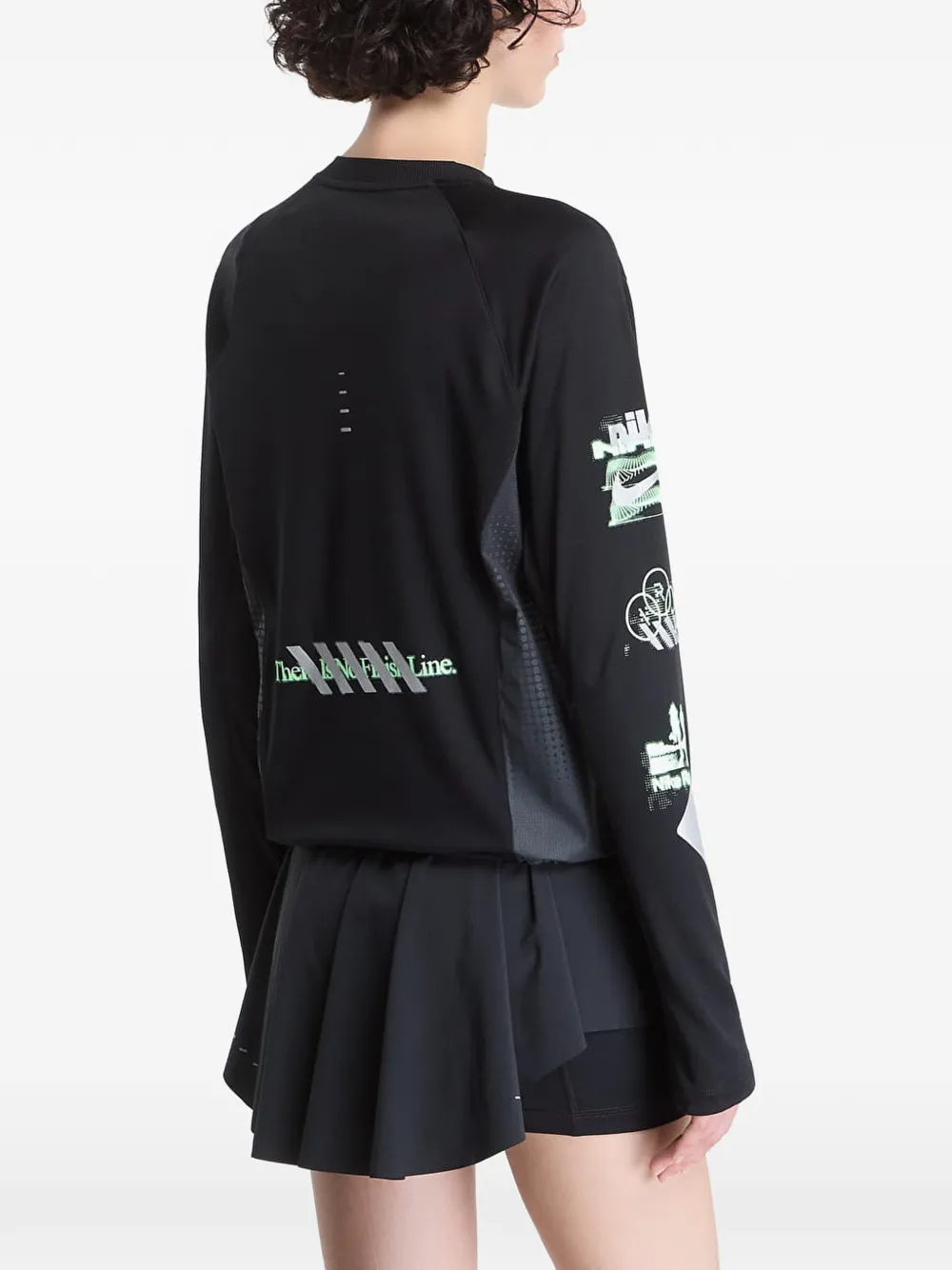 Nike Swift Dri-FIT long-sleeve T-shirt Zwart