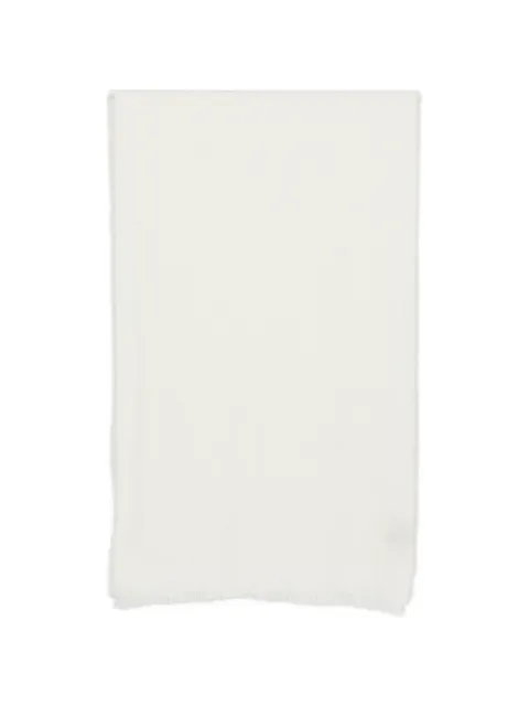 Tagliatore monogram-pattern frayed scarf