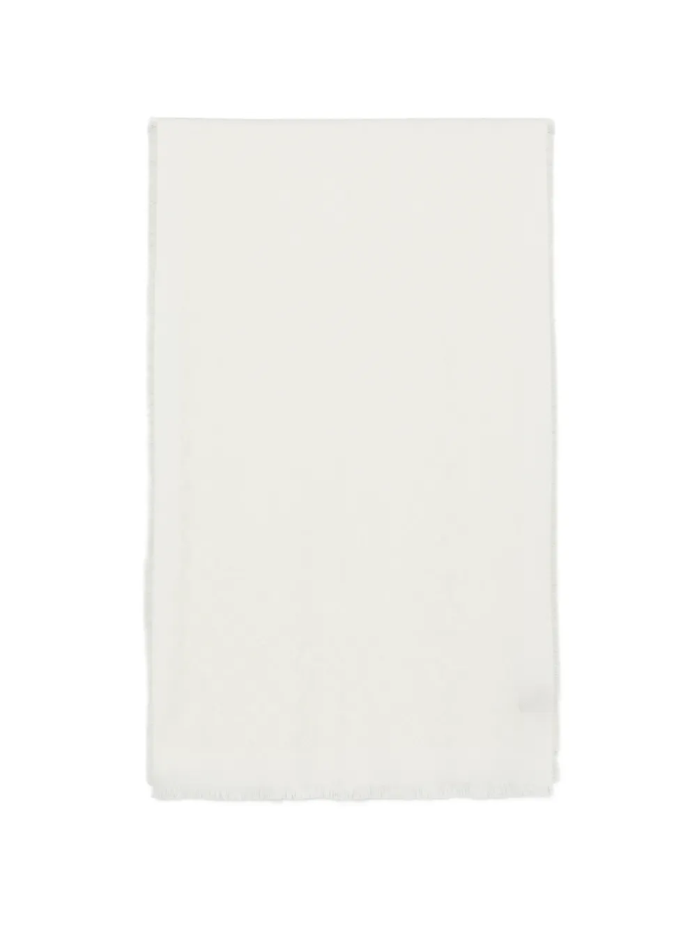 Tagliatore monogram-pattern frayed scarf - Toni neutri