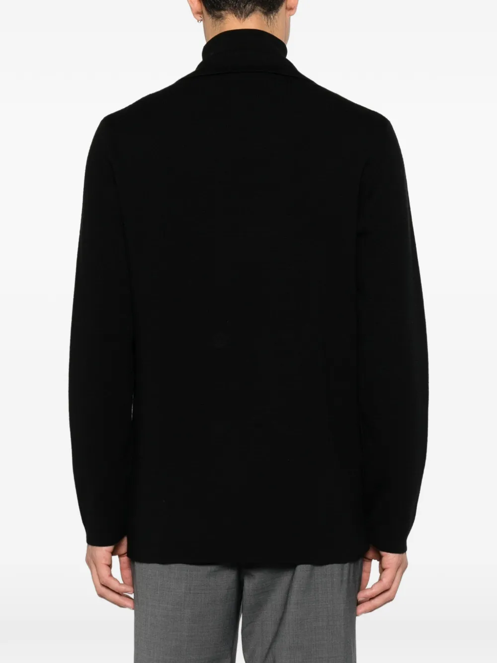 Tagliatore Willow double-breasted virgin wool jacket Zwart
