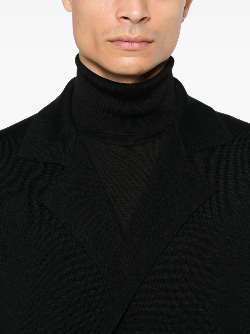 Tagliatore Willow double-breasted virgin wool jacket Zwart