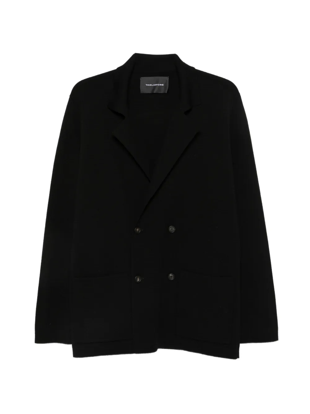 Tagliatore Willow double-breasted virgin wool jacket - Nero