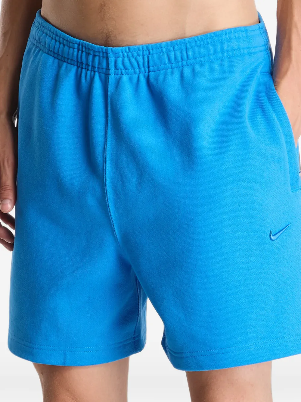 Nike Energy logo-embroidered track shorts Blauw