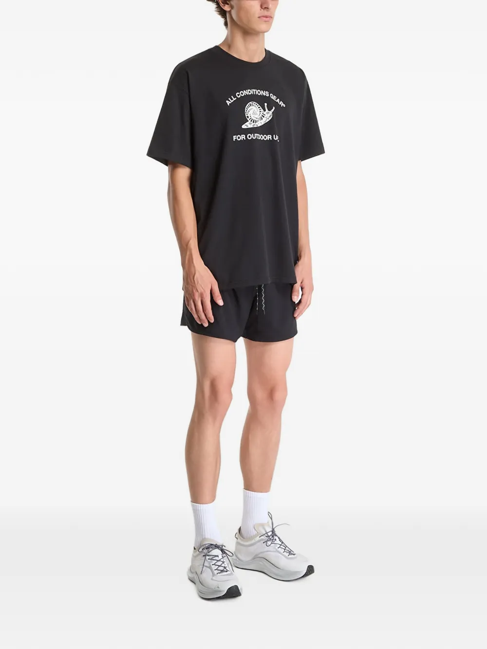 Nike ACG Dri-FIT graphic-print T-shirt Zwart