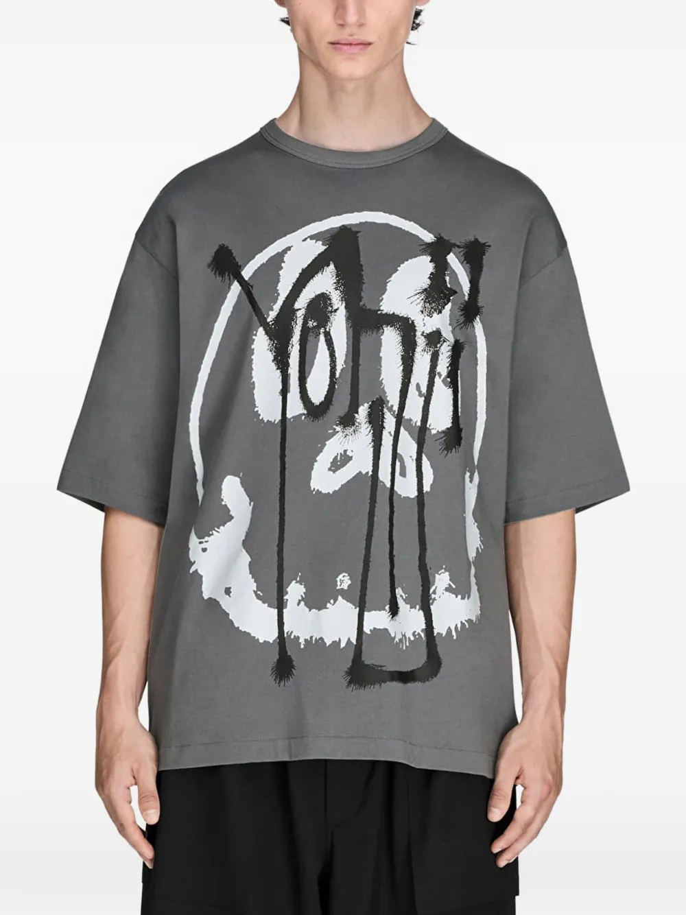 Y-3 Chito graphic-print T-shirt Grijs