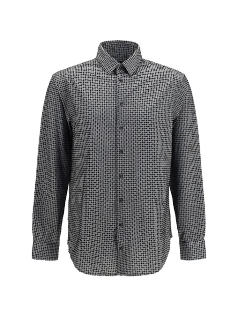 Giorgio Armani camisa con estampado geométrico
