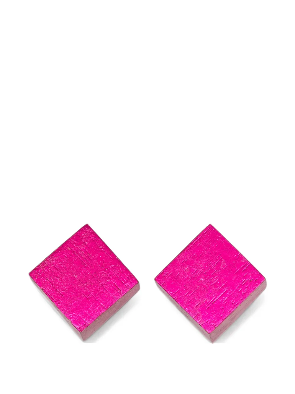 Monies geometric wood earrings - Rosa