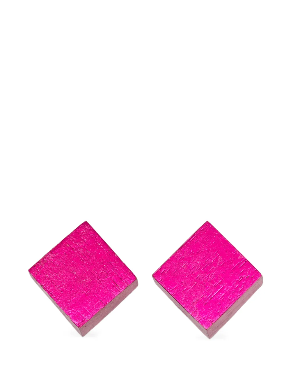 Monies geometric wood earrings - Rosa