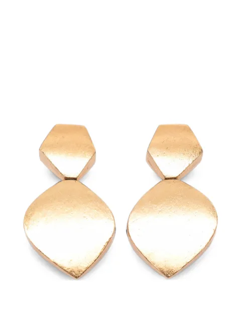 Monies Amia geometric wood earrings