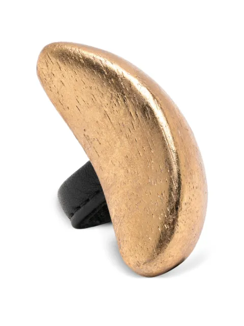Monies Varun metallic-finish wood rings
