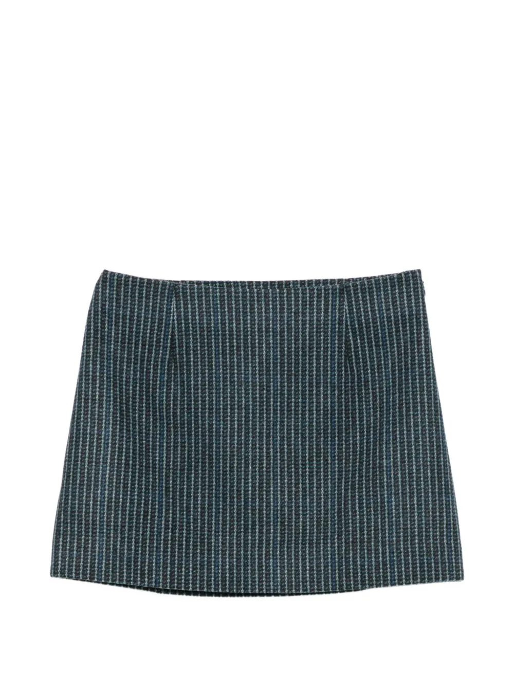 Stella Nova check-pattern A-line mini skirt - Blau